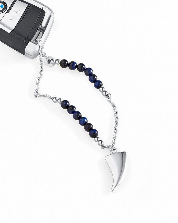 Blue Tiger Eye Car Key Chain